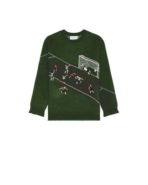 House Of Sunny Green Match Of The Day Sweater for men