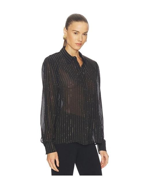 Ronny Kobo Black Lune Blouse