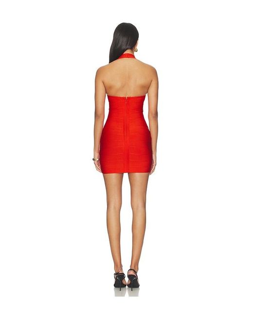 retroféte Red Cassara Knit Dress