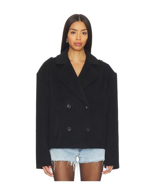 OW Collection Black Presley Wool Jacket