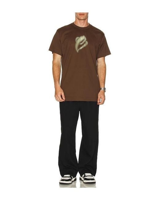Etai LA Brown 3D Print Dot Brust E Tee for men