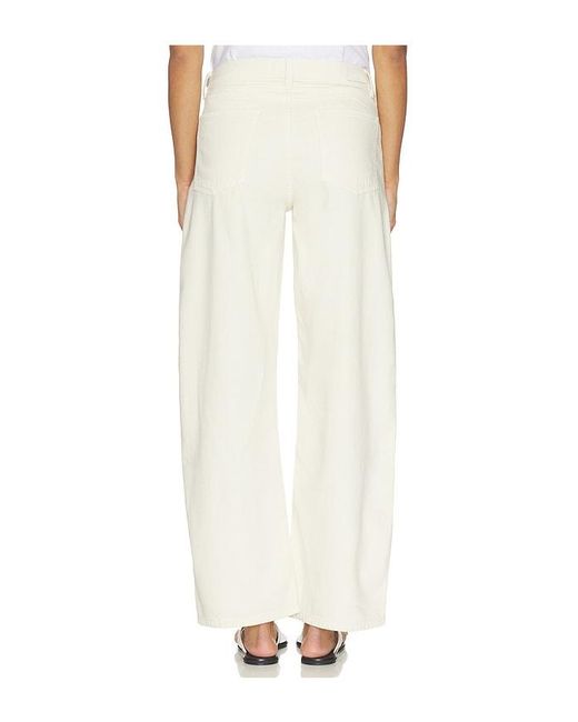 DL1961 White X Bumpsuit Taylor Barrel Relaxed High Rise Maternity Jeans