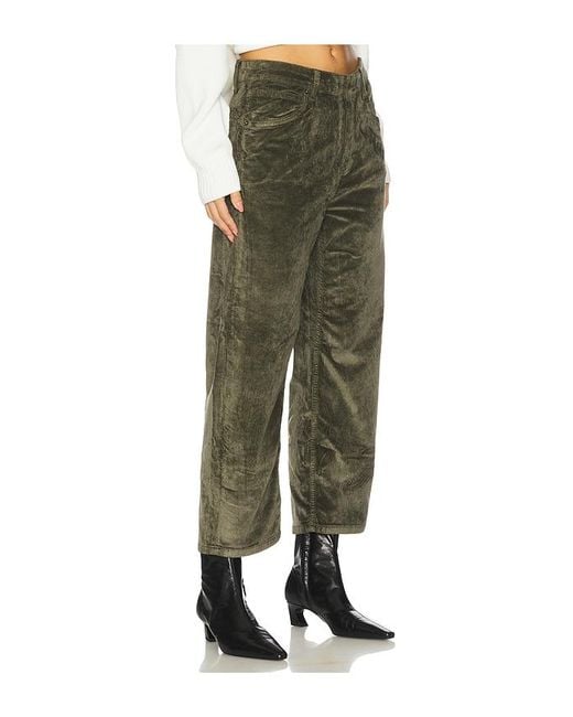 Free People Green Hose Aus Cord Deep Trance