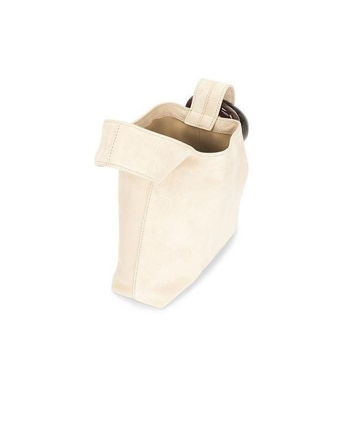Veronica Beard Natural Suede Swing Bag
