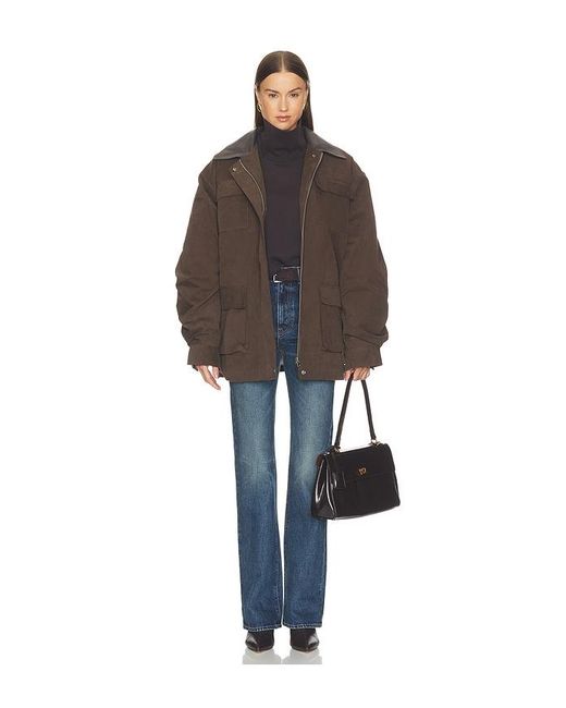 Source Unknown Brown Baia Fleece Barn Jacket