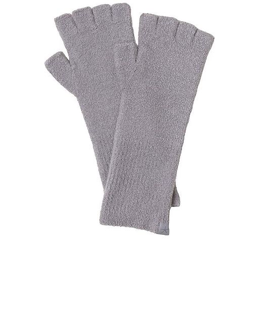 Barefoot Dreams Gray Cozychic Lite Fingerless Gloves