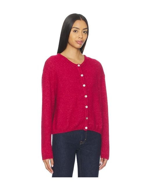 American Vintage Red Vito Cardigan