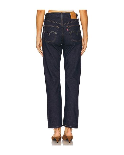 Levi's Blue 501 Straight Jeans