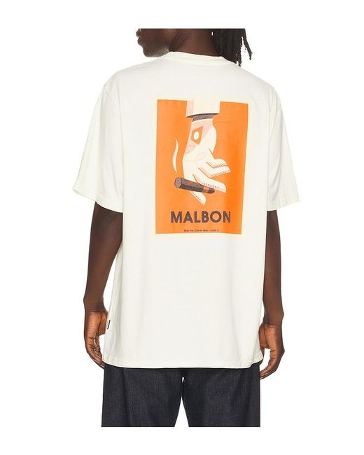 Malbon Black Bermuda Cigar Tee for men