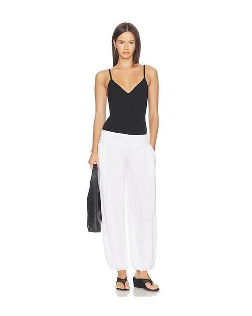 BARELOOM Black Luna Deep V Cami Bodysuit