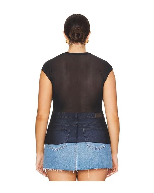 Nina Top En Color Negro Talla (También En 2X) AFRM de color Blue