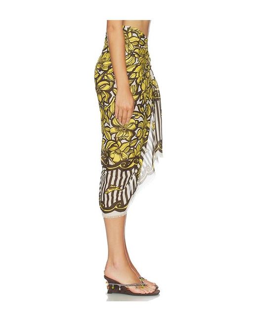 ALÉMAIS Yellow Mona Cotton Pareo