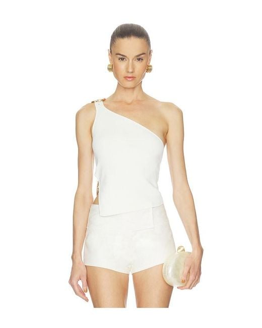 Cult Gaia White Valeria Top