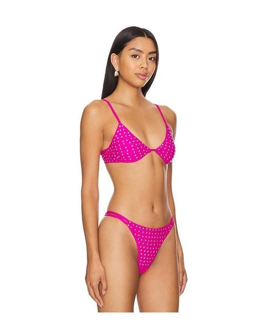 superdown Pink Zita Bikini Top
