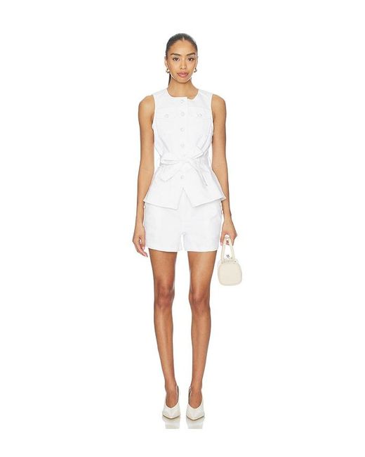 Cinq À Sept White Denim Reenee Vest