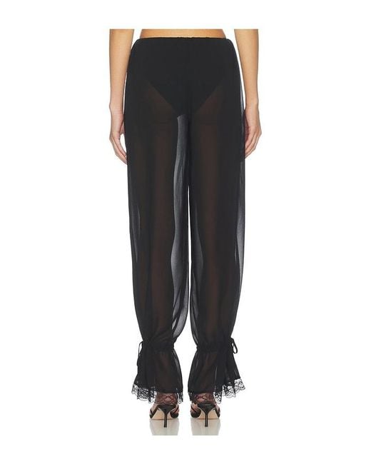 superdown Black Nara Sheer Balloon Pant
