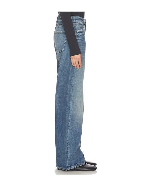 GRLFRND Blue Rory Short Rise Baggy