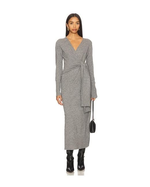 Veronica Beard Gray Salomez Knit Dress