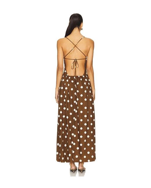 MAJORELLE White Dot Maxi Dress