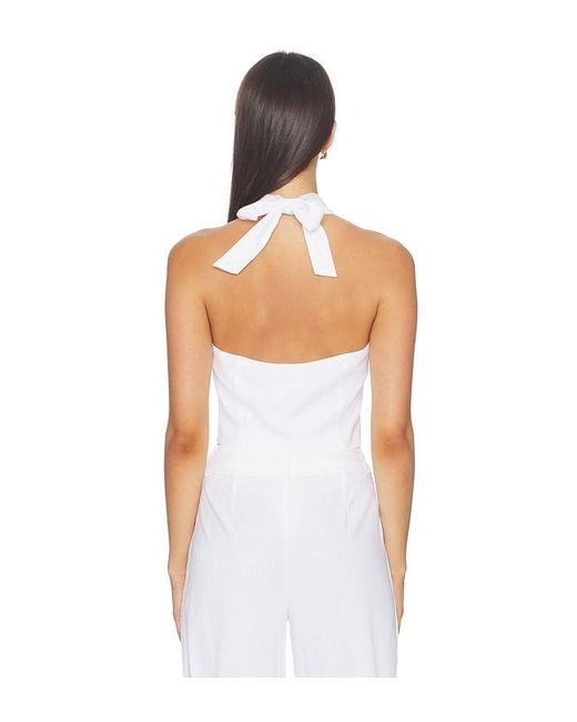 ALL THE WAYS White Dianea Halter Top