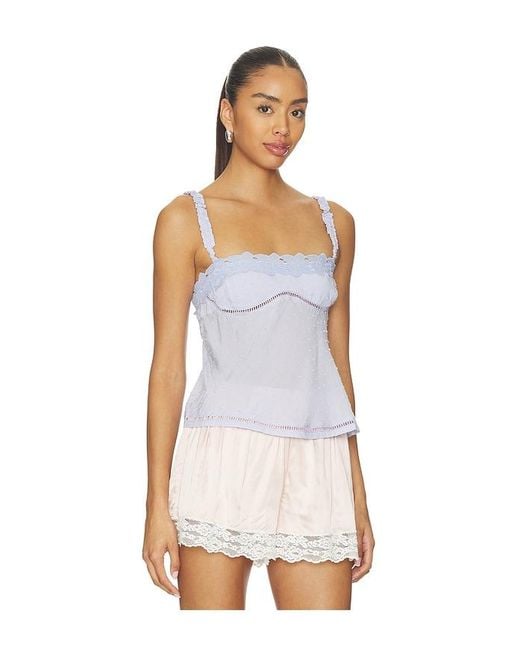 Free People White Little Love Tank