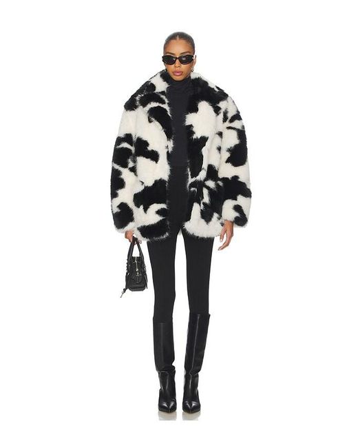 AFRM Black Livingston Faux Fur Jacket
