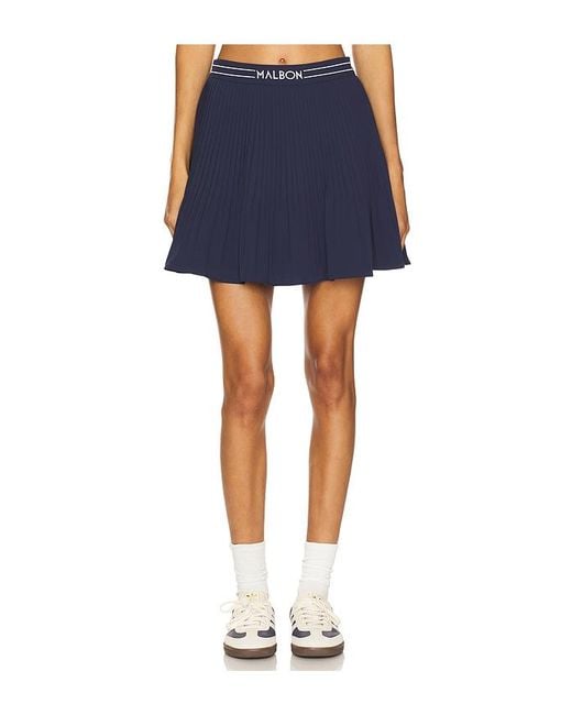 Falda En Talla En Malbon Golf de color Blue