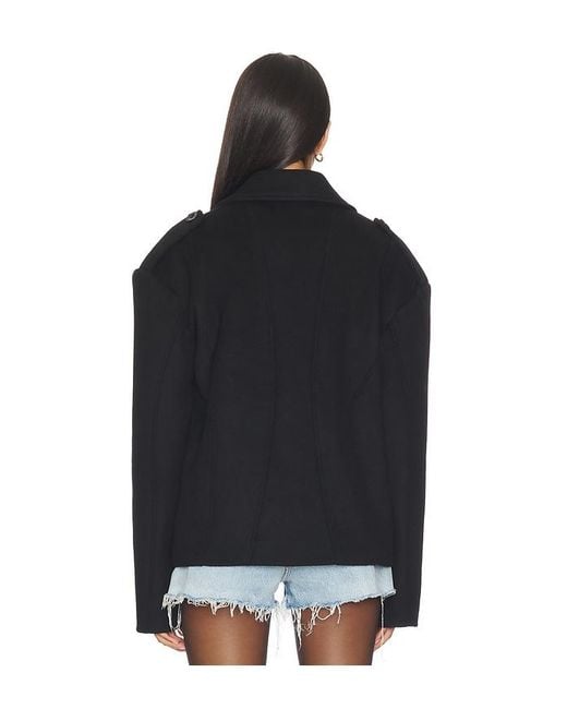 OW Collection Black Presley Wool Jacket