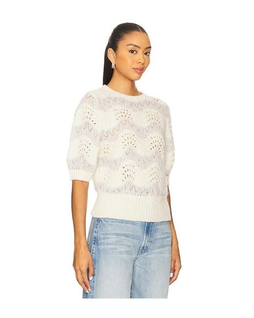 Mother White The Podwer Puff Sweater