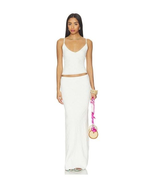 Asta Resort White Pointelle Carolina Camisole