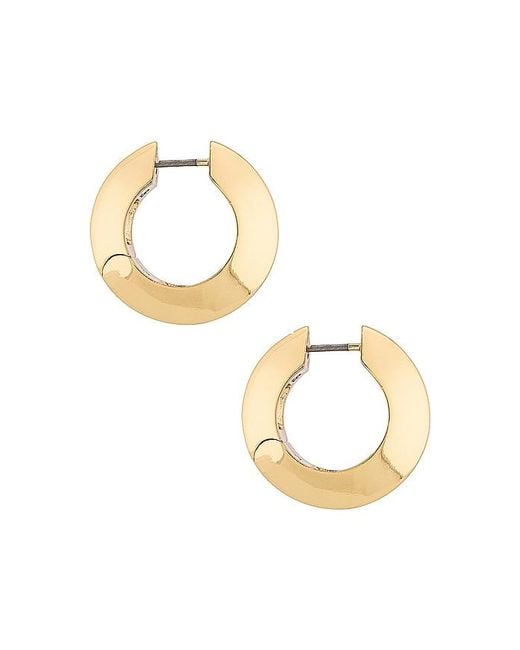 Jenny Bird Metallic Wide Hinged Hoops Earrings