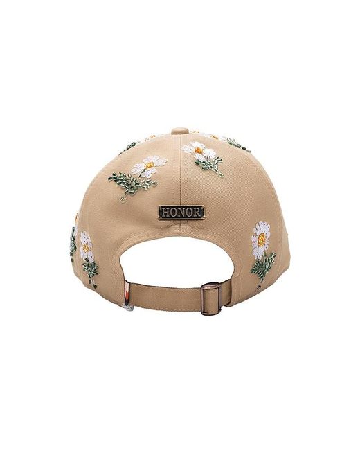 Honor The Gift Natural Flowers Beaded 6 Panel Cap for men