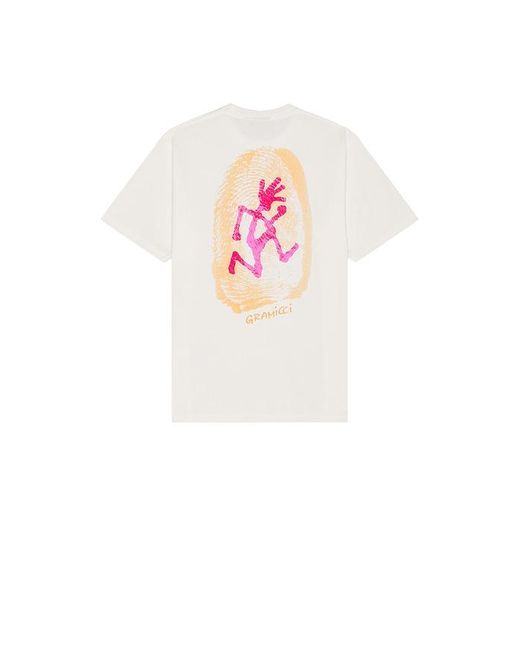 Gramicci White Thumbprint Tee for men