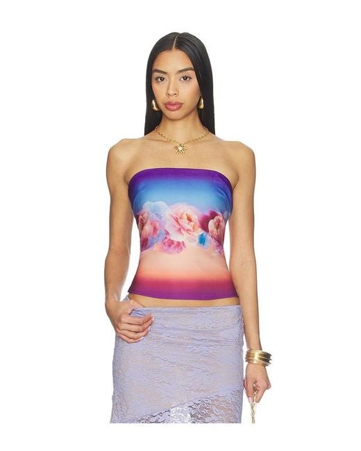 Runaway the Label White Mahina Bustier