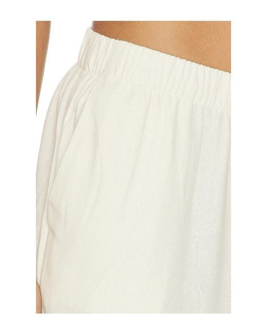 PAIGE White Jude Linen Pant