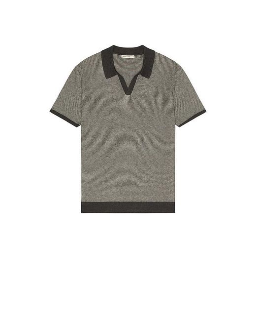 Marine Layer Black Liam Sweater Polo for men