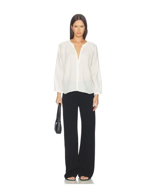 Citizens of Humanity White Paro Linen Blouse