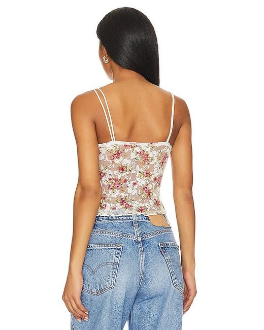 MORE TO COME Blue Fia Lace Cami Top
