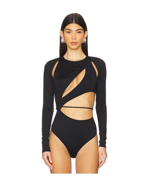 OW Collection Black Astral Bodysuit