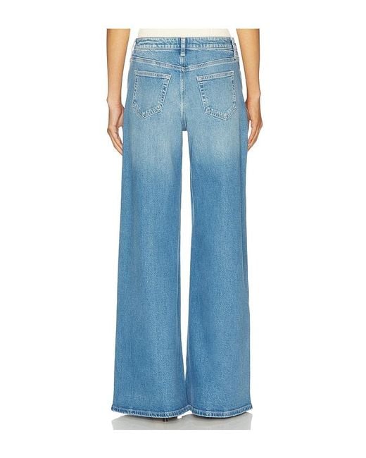 L'Agence Blue Beau High Rise T Seam Wide Leg