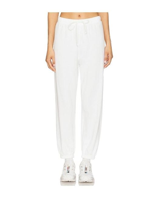 Splits59 White Andie Oversized Fleece Sweat Pant