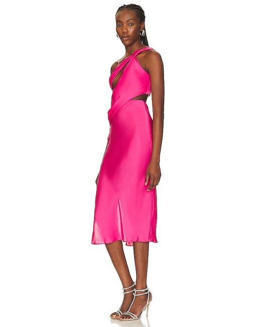 Nbd Pink Misha Midi Dress