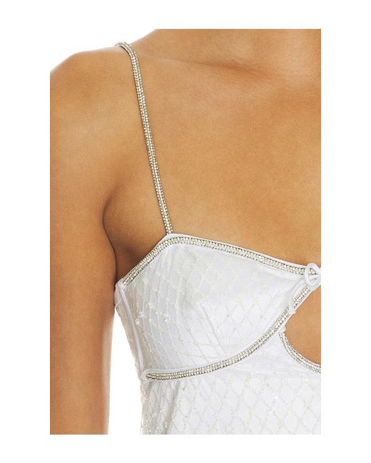 forloveandlemons glitter slip dress For Love and Lemons Mini in Red TrenLend back and tie For Love & Lemons -