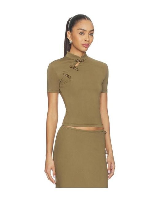 SAU LEE Natural Timo Jersey Top