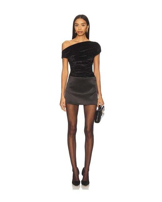 superdown Black Ruth Asymmetrical Top
