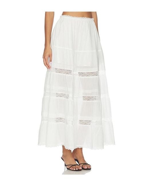 Steve Madden White Elisse Skirt