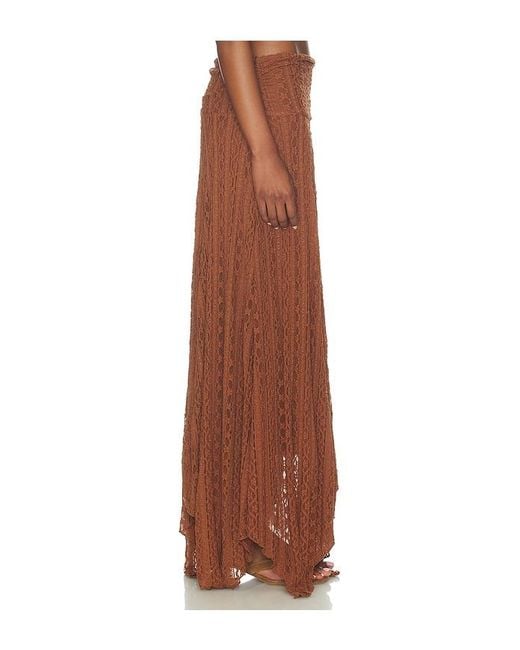 MORE TO COME Brown Karina Maxi Skirt