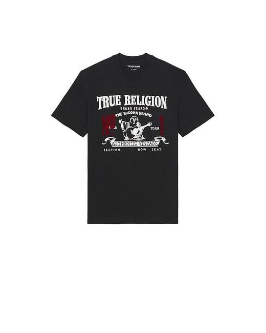 Camiseta En Color Negro Talla (También En S) True Religion de hombre de color Black
