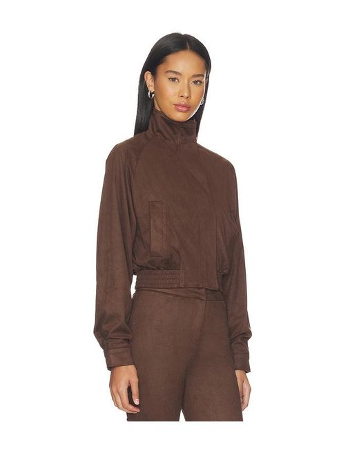 superdown Brown Ayla Faux Suede Jacket