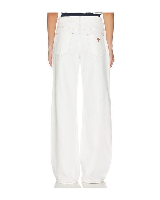 A.Brand White 99 Baggy Jeans